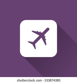 plane icon. vector illustration