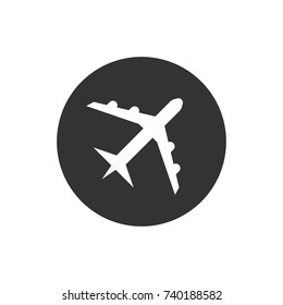 Plane icon. Vector illustration.