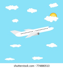 Plane icon. Vector illustration.