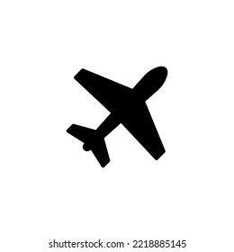 Ilustración vectorial de icono de plano. Signo y símbolo del avión. Símbolo de transporte de vuelo. Signo de viaje. avión