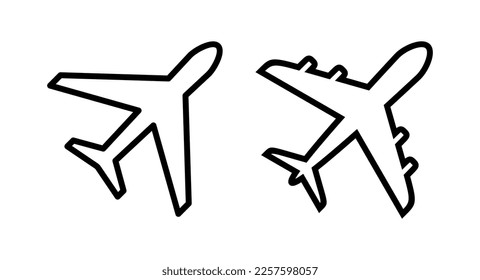 Plane icon vector illustration. Airplane sign and symbol. Flight transport symbol. Travel sign. aeroplane