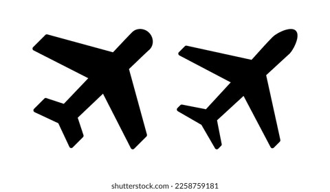Plane icon vector illustration. Airplane sign and symbol. Flight transport symbol. Travel sign. aeroplane