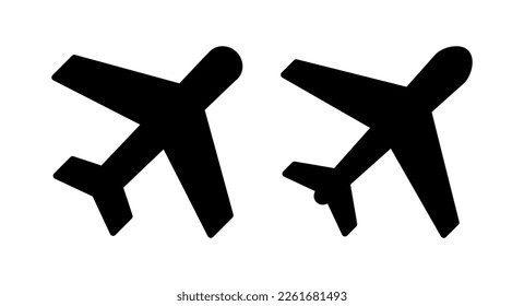 Plane icon vector illustration. Airplane sign and symbol. Flight transport symbol. Travel sign. aeroplane
