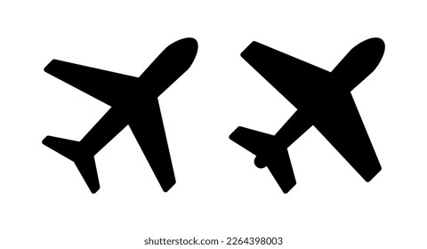 Plane icon vector illustration. Airplane sign and symbol. Flight transport symbol. Travel sign. aeroplane