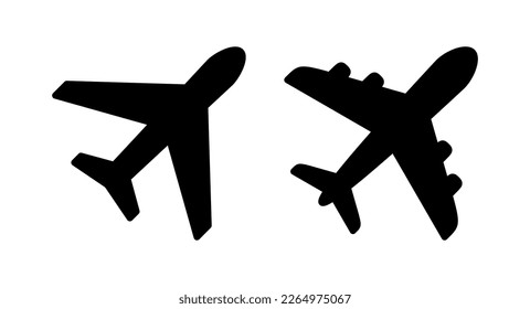 Plane icon vector illustration. Airplane sign and symbol. Flight transport symbol. Travel sign. aeroplane