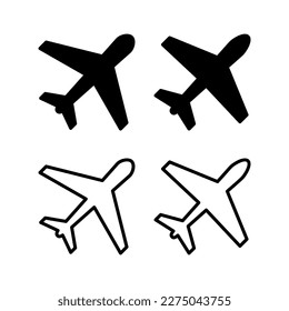Plane icon vector illustration. Airplane sign and symbol. Flight transport symbol. Travel sign. aeroplane