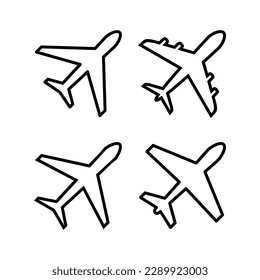 Plane icon vector illustration. Airplane sign and symbol. Flight transport symbol. Travel sign. aeroplane