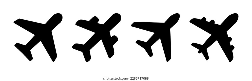 Plane icon vector illustration. Airplane sign and symbol. Flight transport symbol. Travel sign. aeroplane