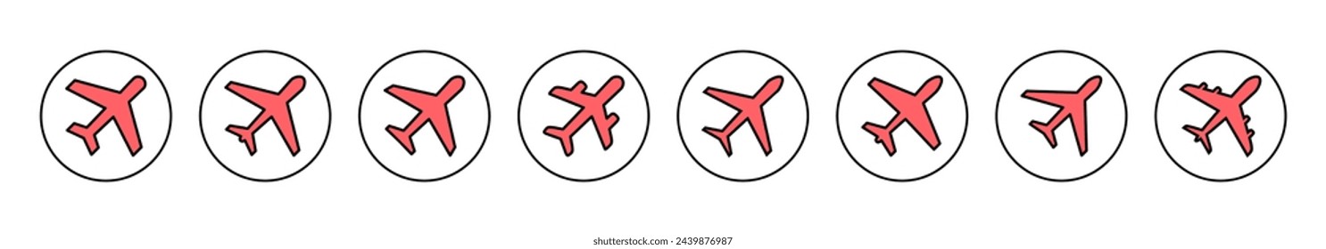 Plane icon vector illustration. Airplane sign and symbol. Flight transport symbol. Travel sign. aeroplane