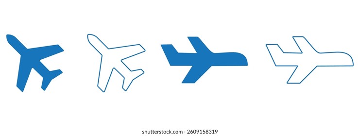 Plane icon vector illustration. Airplane sign and symbol. Flight transport symbol. Travel sign. aeroplane
