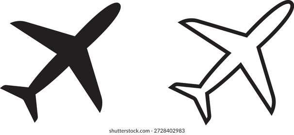 Plane icon vector illustration. Airplane sign and symbol. Flight transport symbol. Travel sign. aeroplane