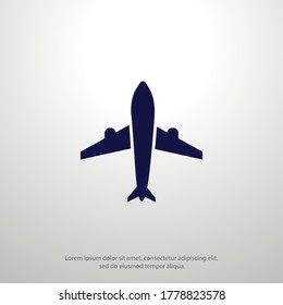 plane icon. Vector illustration EPS 10.