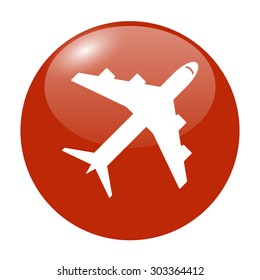 Plane icon. Vector illustration EPS 10 flat