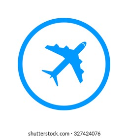 Plane icon. Vector illustration EPS 10 flat