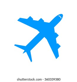 Plane icon. Vector illustration EPS 10 flat