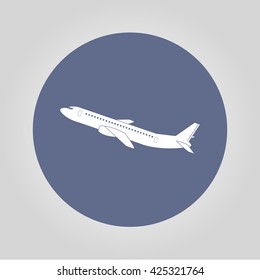 Plane icon. Vector illustration EPS 10 flat