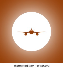 Plane icon. Vector illustration EPS 10 flat