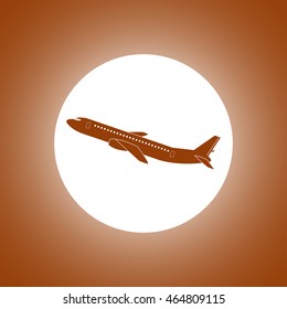 Plane icon. Vector illustration EPS 10 flat