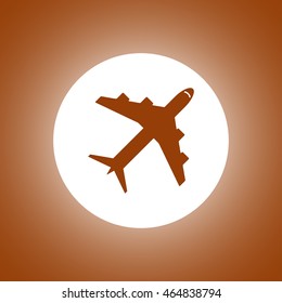 Plane icon. Vector illustration EPS 10 flat