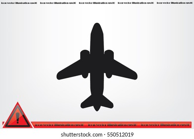 Plane icon vector illustration eps10.