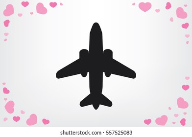 Plane icon vector illustration eps10.