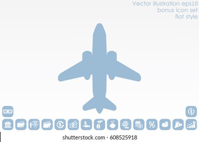 Plane icon vector illustration eps10.