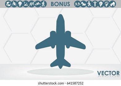 Plane icon vector illustration eps10.