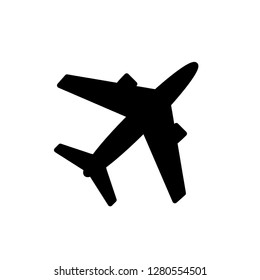 Plane Icon Vector Illustration. Flight Sign & Symbol Logo Template.