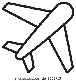 Plane icon vector illustration isolated sign