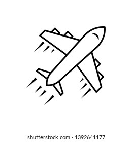 Plane icon vector illustration logo template