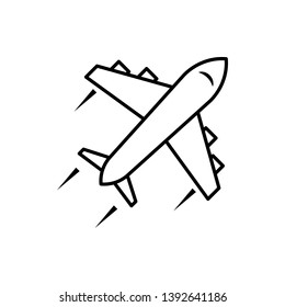 Plane icon vector illustration logo template