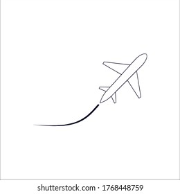 plane icon vector illustration logo template