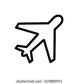plane icon vector illustration logo template for many purpose. Isolated on white background.