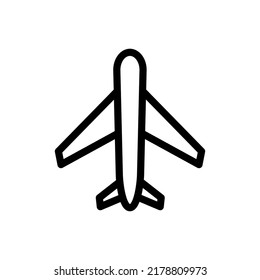 plane icon vector illustration logo template for many purpose. Isolated on white background.