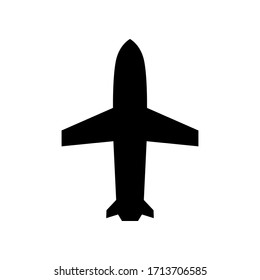 Vector de icono de plano en fondo blanco