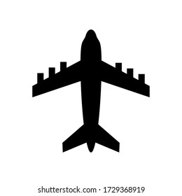Plane icon vector on white background