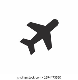 Plane icon vector on white background