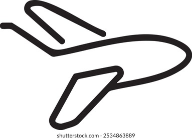Ilustración de arte de trazo de contorno de Vector de icono de plano.