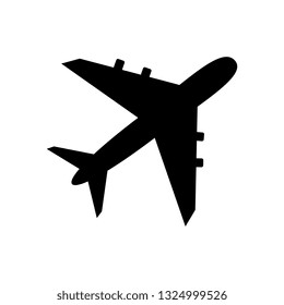 Plane icon vector. Plane pictogram isolated on white. Travel concept.