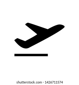 Plane icon vector pictogram isolated illustration.
