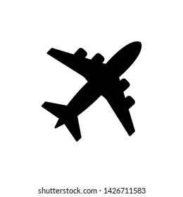 Plane icon vector pictogram isolated illustration.