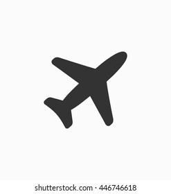 Plane icon vector sign.
