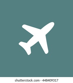 Plane icon vector sign.