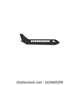 plane Icon vector sign isolated for graphic and web design. Airplane symbol template color editable on white background.