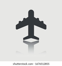 plane icon vector sign symbol for design