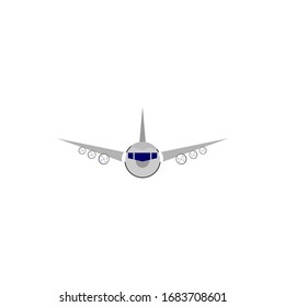 Plane icon vector  solid illustration  pictogram isolated on white