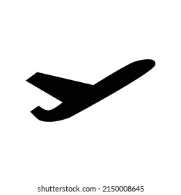Plane icon vector, solid illustration, pictogram isolated on white background