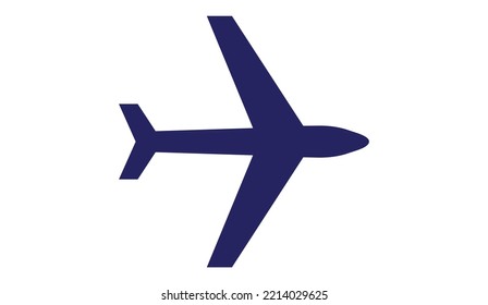 Plane icon vector, solid illustration, pictogram isolated on white