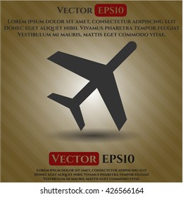 plane icon vector symbol flat eps jpg app web concept website