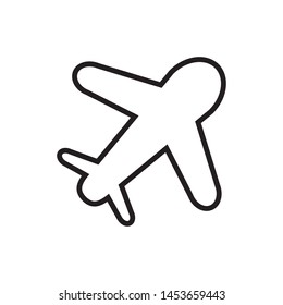 plane icon vector symbol template